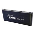 thumbnail image 2 of axGear HDMI Switch 4K 1080P HDTV 5 In 1 Out Aluminum with Remote Control Power 5 Port, 2 of 4