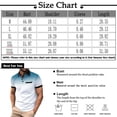 thumbnail image 5 of LRGSHF Men's Summer Polo Shirts Short Sleeve Golf Daily Pullover Slim Fit Gradient Print Tops With Chest Pocket Gray 2XL, 5 of 5