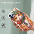 thumbnail image 2 of ONETECH  Compatible for iPhone 15 Case Cute Aesthetic - Durable Fashion Funny Phone Case - Girly Kitty Cat Pattern Print Cover Design for Woman Girl Black, 2 of 4