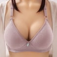 thumbnail image 4 of Tbopshirt Bras for Women Push Up Bra Ladies Traceless Comfortable No Steel Ring Breathable Gathering Bra Underwear, 4 of 4