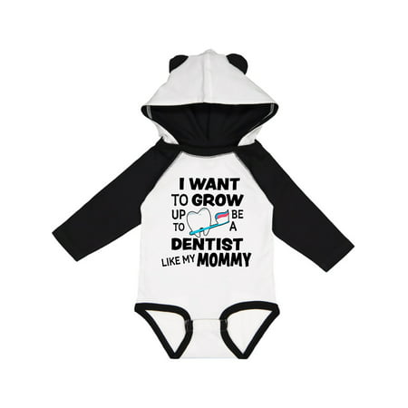 

Inktastic I Want To Grow up To Be a Dentist Like My Mommy Gift Baby Boy or Baby Girl Long Sleeve Bodysuit