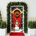 thumbnail image 5 of 35 X 72 Inch Christmas Door Cover Christmas Door Curtain Christmas Day Door And Wall Decoration Festival Party Decoration, 5 of 7