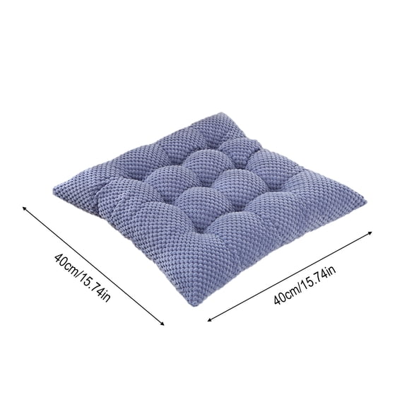Thickened Memory Foam Seat Cushion for Office Chair, Floor & Desk Use, Ergonomic Support, Soft Flock Cover, Comfortable Long-Seat Pad