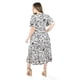 thumbnail image 3 of Vestido midi estampado Roman Fashion /Tallas Extras, 4285 (Blanco /Negro) negro 42, 3 of 6