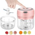 thumbnail image 1 of HLONK Electric Mini Food Chopper Set  250ml+100ml USB Portable Small Food Processor for Vegetable Onion Beef Garlic Meat Veggie Food, 1 of 7