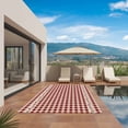 thumbnail image 3 of Country Star Plaid Outdoor Rug for Patio/Deck/Porch, Non-Slip Large Area Rug 5 x 7 Ft, Retro Red American Farm Barn Berry Indoor Outdoor Rugs Washable Area Rugs, Reversible Camping Rug Carpet Runner, 3 of 8