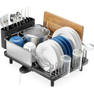Sabatier Expandable Stainless Steel Dish Rack with Rust-Resistant