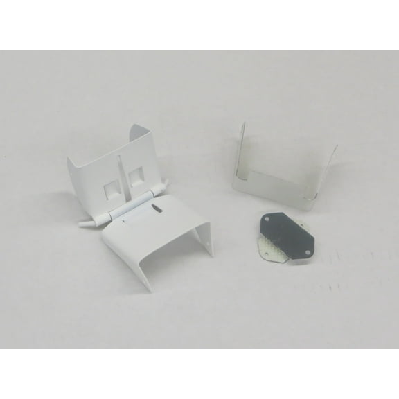 Downspout Extension Flip-Up Hinge for 2x3 B Style (2X3 B, WHITE)