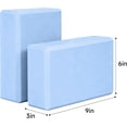 thumbnail image 3 of Leikefitness Yoga Blocks 2 Pack,Lightweight-High Density Eva Foam Soft Non-Slip for Yoga, Pilates, Meditation 9"×6"×3", 3 of 6