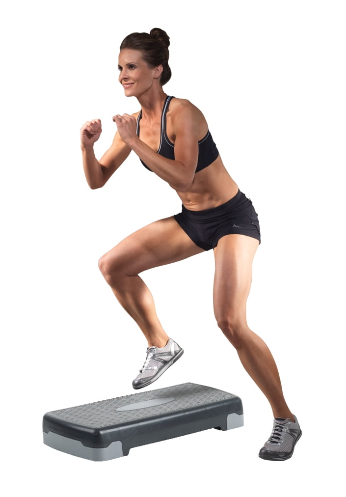 Gold s Gym Adjustable Exercise Aerobic Step Deck with Non Slip Surface Walmart