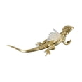thumbnail image 2 of Estatua de lagarto coleccionable, figura decorativa moderna para dormitorio, escritorio y oficina. Blanco, 2 of 9