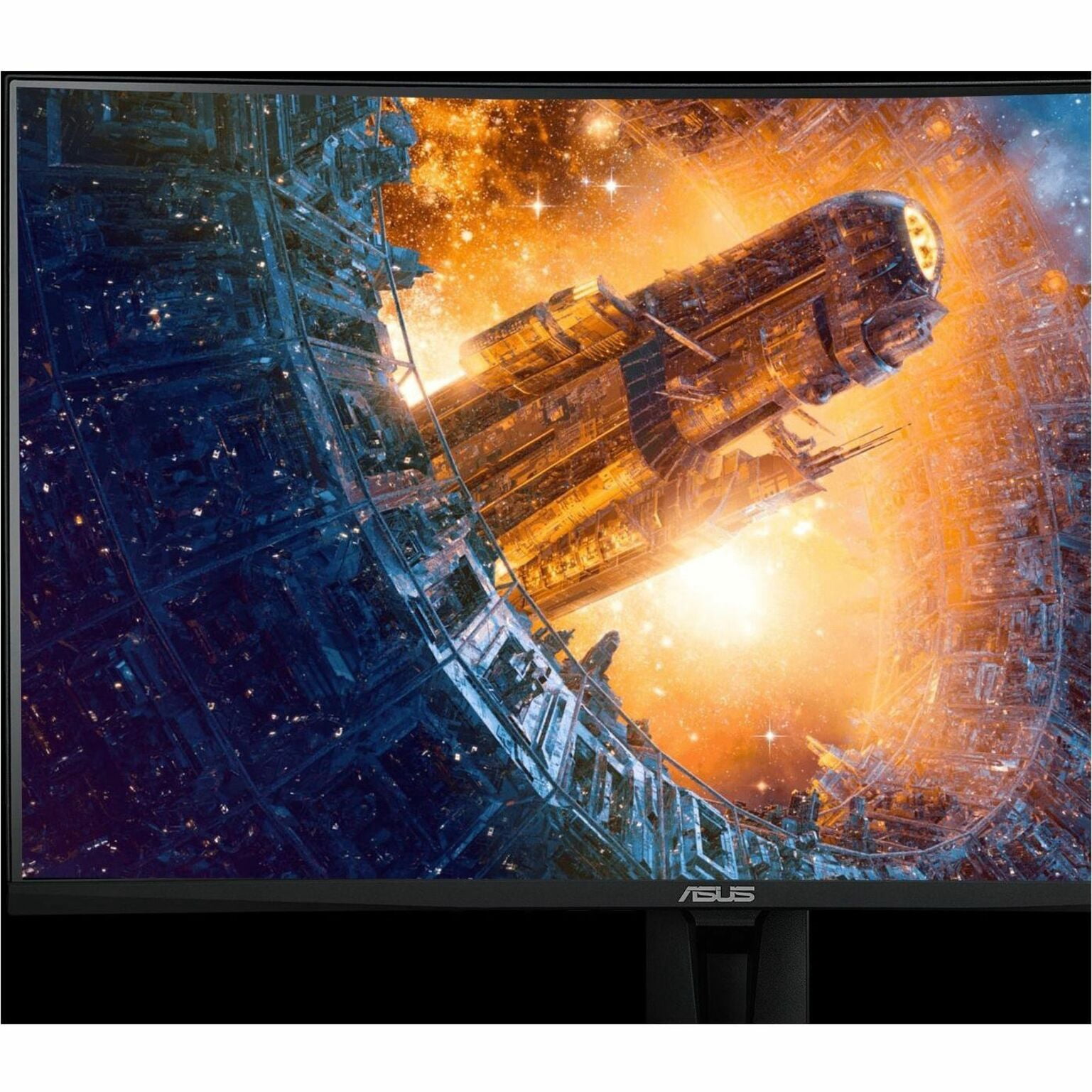 ASUS TUF Gaming 27 inch Full HD 240Hz AMD FreeSync Premium (Adaptive Sync) 1ms ELMB SYNC Built-in Speakers Curved Gaming Computer Monitor with Swivel & Tilt Stand VG27VQMY