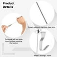 thumbnail image 7 of Picture Rail Hanging System, Adjustable Picture Hanging Wire Kit with Hooks, Art Picture Display Kit for Wall Picture, Exhibition, Art Gallery(24 Pcs, 2 Meter), 7 of 7