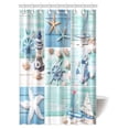 thumbnail image 1 of Conchas marinas ABPHQTO sobre Tablones de Madera Decoraciones cortina de Ducha 120x180 cm, 1 of 2