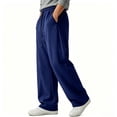 thumbnail image 3 of WPPGONE Mens Sweat Pants with Pockets Straight Leg Elastic Waisted Drawstring Comfortable Bottoms Sports Gym Athletic Casual Trousers, 3 of 6