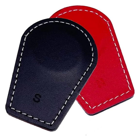 Leather Biomagnetism Therapy Magnets, Biomagnetic Health Magnets N52 (2 Pack)