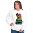 thumbnail image 4 of Cat Translation Around the World Unisex Plus Fleece Graphic Sweatshirt Brisco Brands 2X, 4 of 5