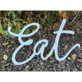 thumbnail image 3 of Parisloft Cut-out Eat Wood Wall Sign for Kitchen or Dining Room, Whitewashed, 24x14.5 inches, 3 of 5