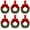 Red, variant on XEAZO 12 Pcs Christmas Kitchen Cabinet Wreaths with Ribbon Mini Christmas Wreath Small Kitchen Cabinet Xmas Decor for Window, Fireplace, Front Door, Table Decorations