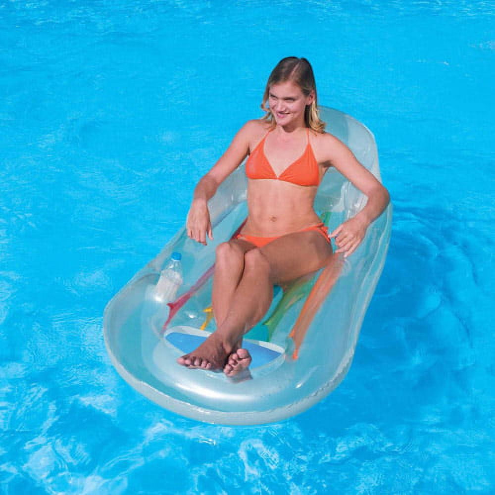 Splash and Play Designer Fashion Tanning Inflatable Pool Lounge