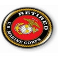 thumbnail image 3 of [Officially Licensed USMC Product] - US Marine Corps Retired 3D Domed CAR Emblem Badge Sticker Flexible Round, 3 of 6