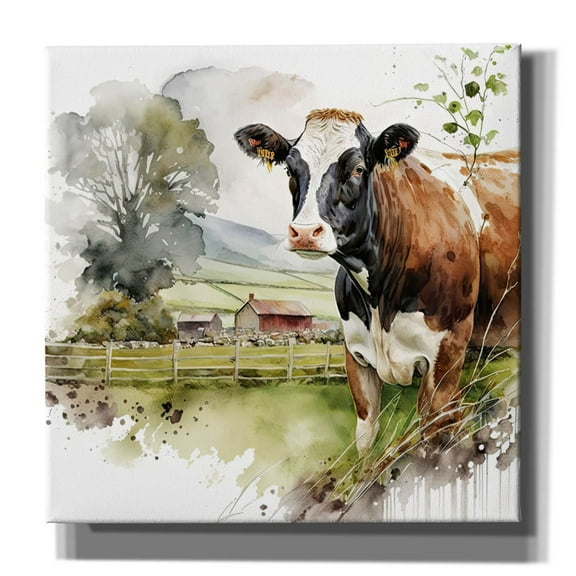 Epic Graffiti 'Under The Black Mountains' by The Golden Valley Canvas Wall Art, 18" x 18"