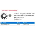 thumbnail image 2 of Fan Blade - Compatible with 1998 - 1999 BMW 323is Coupe 2.5L 6-Cylinder GAS - Autopart Premium, 2 of 2