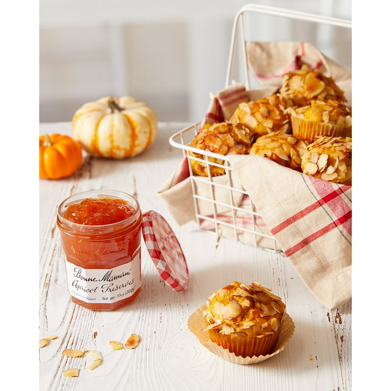 Bonne Maman, Apricot Preserves, 13 oz, Made with Whole Fruit