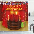 thumbnail image 1 of Ambesonne Colorful Shower Curtain, Birthday Party Cakes, 69"Wx84"L, Multicolor, 1 of 3
