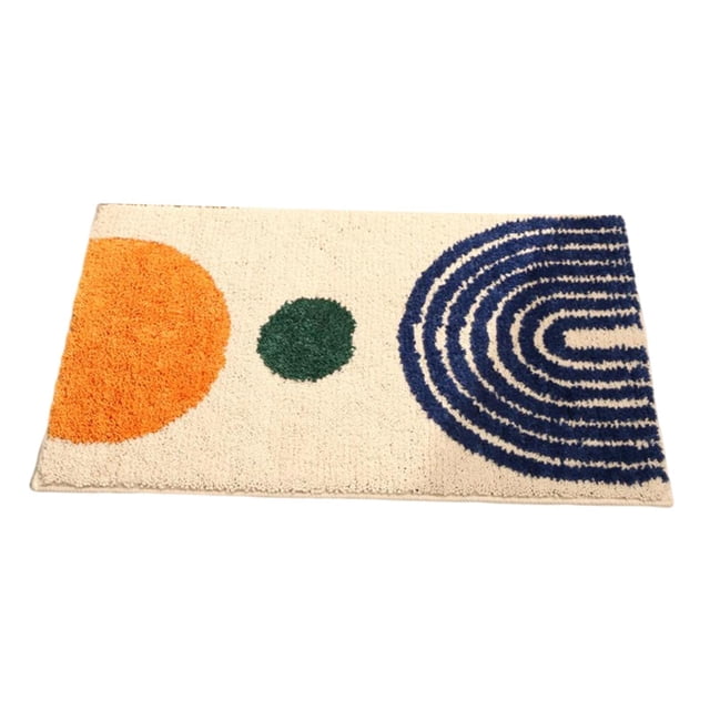 Alfombra de baño deslizante absorbente de agua de secado rápido grueso Un amarillo cro Zulema Portero interior