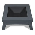 thumbnail image 6 of Real Flame 940 Breton 37" Wide Freestanding Wood Burning Square Table Fire Pit - Grey, 6 of 9