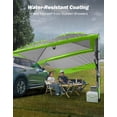 thumbnail image 7 of JOYTUTUS Versatile Vehicle Awning with 3 Removable Sides,UV50+ and Waterproof, SUV Camping Sunshade with Storage Pockets(Gray Green,11.5FT * 7.9FT), 7 of 7