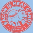 thumbnail image 3 of CafePress - Bacon Is Meat Candy Light T Shirt - Men's Classic Graphic T-Shirt, 3 of 4
