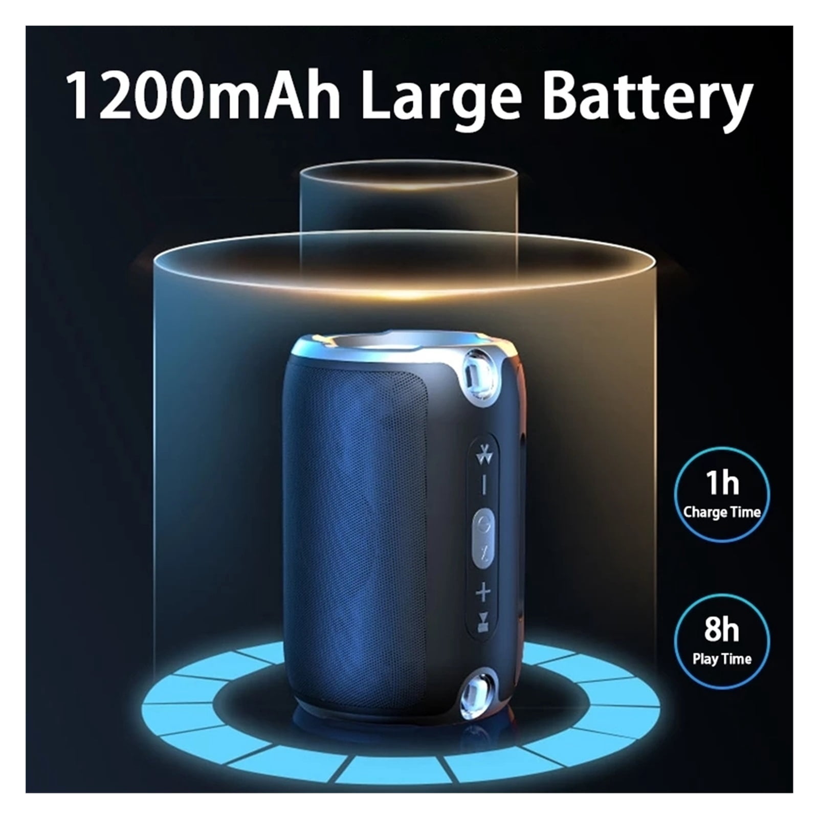 Portable Small Bluetooth-Compatible Speaker With FM Radio Bass Music Stereo Subwoofer Soundbox For Computer Phones