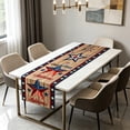thumbnail image 1 of Uklsqma Star Multicolore Chemin de Table Imprimé, Polyester Tissé Style Lin 183 x 33 cm pour Décoration de Table à Manger, 1 Pce, 1 of 6