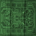 thumbnail image 1 of Ahgly Company Indoor Square Persian Emerald Green Traditional Area Rugs, 3' Square, 1 of 4