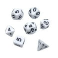 thumbnail image 3 of 7Pcs/Set 10mm Mini Tabletop Board Game Dice Plastic Green White Black Purple Blue Yellow Multi Sided Dnd Dice Polyhedral Dice, 3 of 5