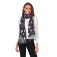 thumbnail image 2 of FORMRS Womens Scarf Winter Soft Long Big Warm Shawls Wrap Tassel Scarves, Red Starry Pattern, 2 of 9