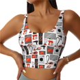thumbnail image 1 of Fotbe Modern Life Sujetador Deportivo Largo sin Aros para Mujer con Almohadillas y Soporte Medio, Transpirable y Absorbente, Camiseta Tipo Chaleco o Tank Top-Large, 1 of 8
