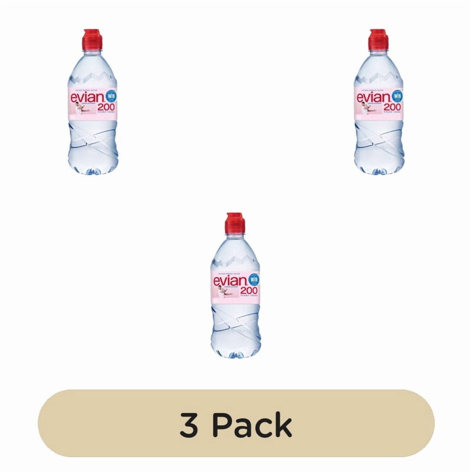 Evian Still Mineral Water 750ml, British Import (Pack of 3)