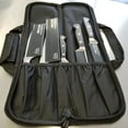 thumbnail image 4 of Ergo Chef Black 5-Pocket Padded Chef's Knife Bag Heavy Nylon / Polyester Construction, 4 of 7