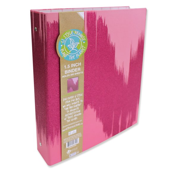1 Inch Binders Pink