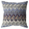 thumbnail image 4 of 20â€ Blue Gray Hatch Indoor Outdoor Throw Pillow, 4 of 4