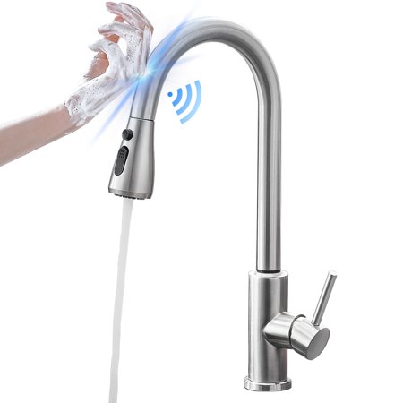 Touchless Kitchen Faucet Touch-on Activation Kitchen Sink Faucets with Pull Down
