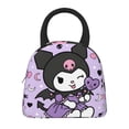 thumbnail image 3 of Unisex Cute Kuromi Insulated Lunch Box Lightweight Reusable Cooler Meal Holder Picnic Work Beach Fishing Lunch Case Tote Bags, 3 of 8