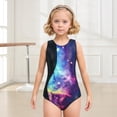 thumbnail image 7 of Girls Gymnastics Leotards Sleeveless U Shape Neck,Sparkly Dance Unitards with Shorts and Hair Rope for 3-12 Years girls, 7 of 7