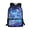 Deep Sea Glow Blue Axolotl, variant on Kids School Backpack,17In Lightweight Bookbag with Padded Straps & Roomly Main Compartment Starry Night Dragon Blue Print