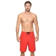 thumbnail image 1 of Reebok Mens Stretch Board Athletic Walking Shorts, Red, Small, 1 of 1