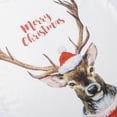 thumbnail image 6 of Qiylii Christmas Family Matching Pajamas Set Cartoon Elk T shirt Plaid Trousers, 6 of 9