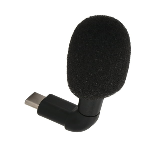 Mini Plug And Play USB C Mic, High Dynamics Type C Plug Mini Microphone 90 Angle Omnidirectional High Sensitivity Plastic For Video Conference